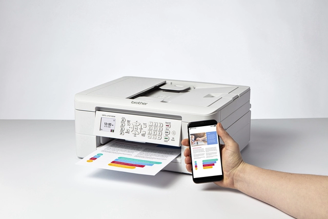 Een Multifunctional inktjet printer Brother MFC-J1010DW koop je bij Hoekmankantoorartikelen.nl