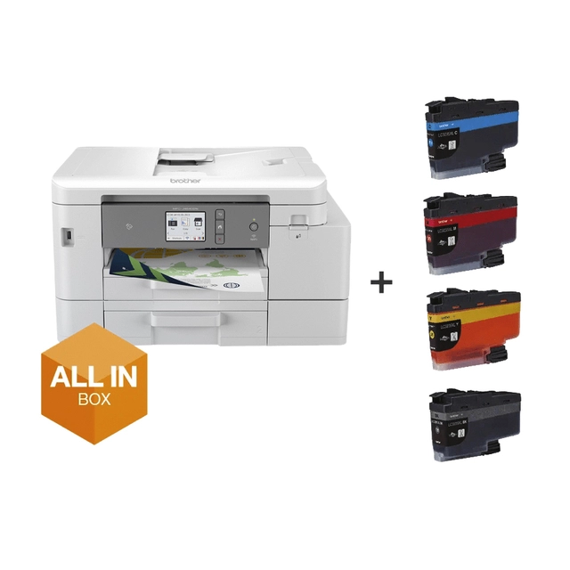 Een Multifunctional inktjet printer Brother MFC-J4540DWXL all-in-box koop je bij Hoekmankantoorartikelen.nl