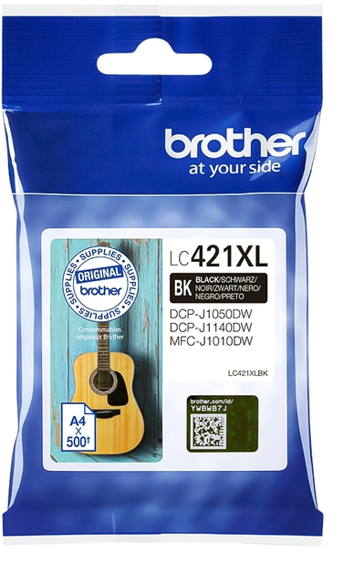 Een Inktcartridge Brother LC-421XLBK zwart koop je bij VHK Kantoorartikelen