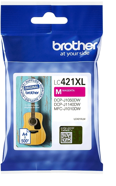 Een Inktcartridge Brother LC-421XLM rood koop je bij VHK Kantoorartikelen