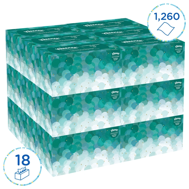 Een Handdoek Kleenex Ultra i-vouw 1-laags dispenserdoos 70vel wit 1126 koop je bij VHK Kantoorartikelen