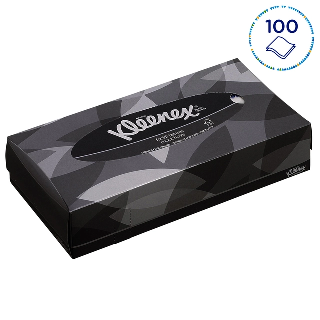 Een Facial tissues Kleenex standaard 2-laags 21x100stuks wit 8835 koop je bij VHK Kantoorartikelen