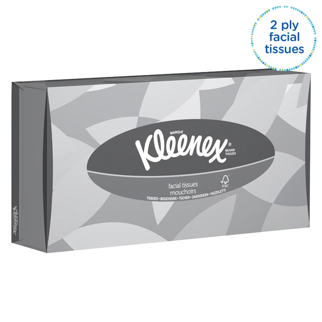 Een Facial tissues Kleenex standaard 2-laags 21x100stuks wit 8835 koop je bij VHK Kantoorartikelen