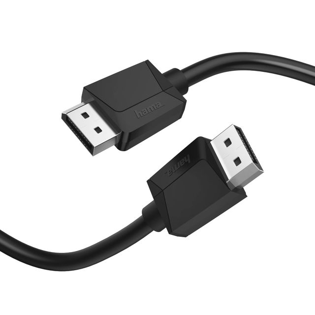 Een Kabel Hama Displayport 1,5 meter zwart koop je bij VHK Kantoorartikelen