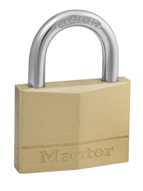 Een Hangslot MasterLock messing 50mm koop je bij VHK Kantoorartikelen