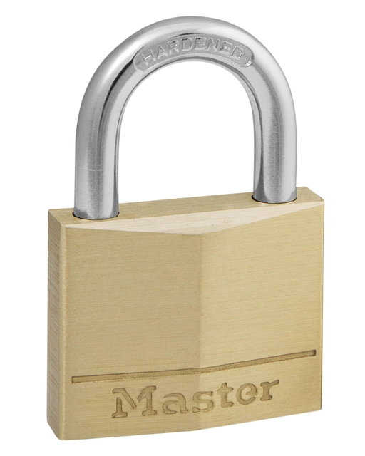 Een Hangslot MasterLock messing 40mm koop je bij VHK Kantoorartikelen