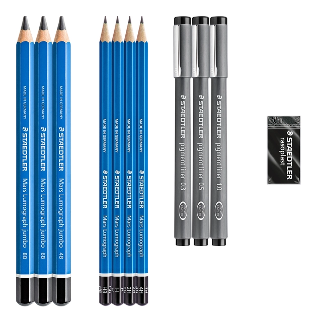 Een Potlood Staedtler Design Journey schetsset 12-delig koop je bij VHK Kantoorartikelen