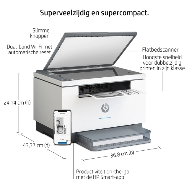 Een Multifunctional Laser printer HP Laserjet M234SDW koop je bij Hoekmankantoorartikelen.nl