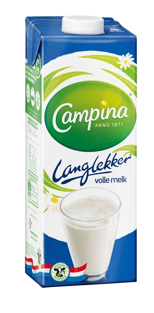 Een Melk Campina LangLekker vol 1 liter koop je bij VHK Kantoorartikelen