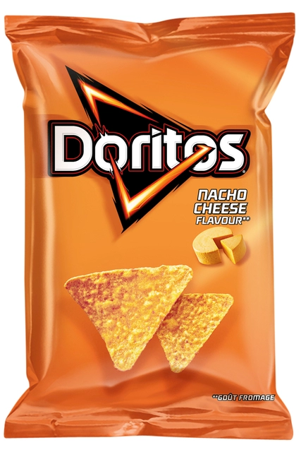 Een Chips Doritos Nacho Cheese 44gr koop je bij VHK Kantoorartikelen