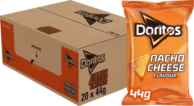 Een Chips Doritos Nacho Cheese 44gr koop je bij VHK Kantoorartikelen