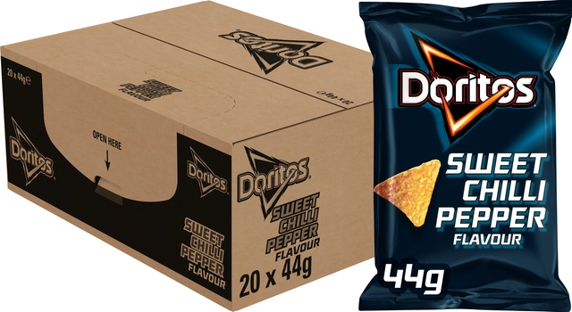 Een Chips Doritos Sweet Chili Pepper 44gr koop je bij VHK Kantoorartikelen