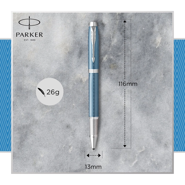 Een Rollerpen Parker IM Premium blue CT fijn koop je bij VHK Kantoorartikelen