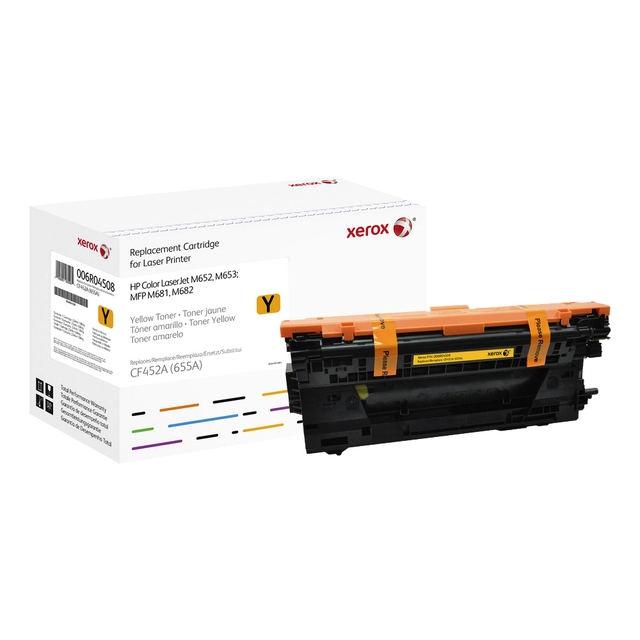 Een Tonercartridge Xerox alternatief tbv HP CF452A 655A geel koop je bij VHK Kantoorartikelen