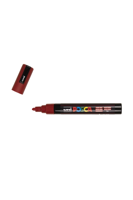 Een Verfstift Posca PC5M medium robijnrood koop je bij VHK Kantoorartikelen