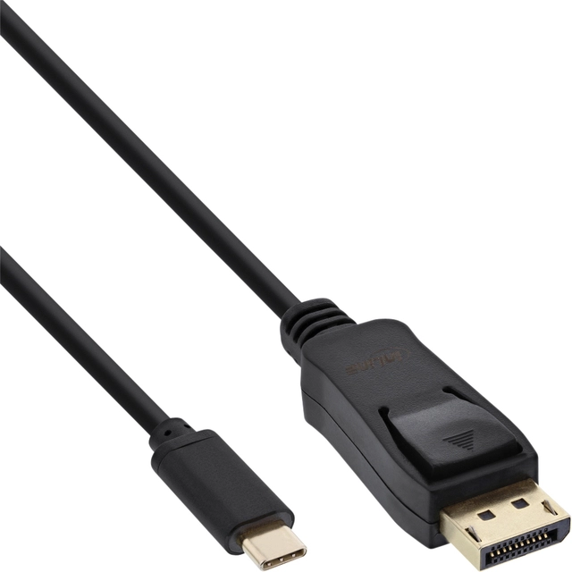 Een Kabel inLine USB-C Displayport 3.1 4K M/M 2 meter zwart koop je bij VHK Kantoorartikelen