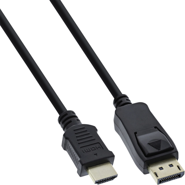 Een Kabel inLine Displayport HDMI 4K M/M 2 meter zwart koop je bij VHK Kantoorartikelen