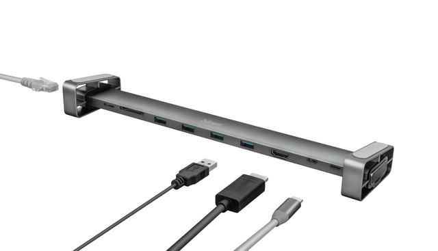 Een Dockingstation Trust Dalyx 10in1 USB-C koop je bij VHK Kantoorartikelen