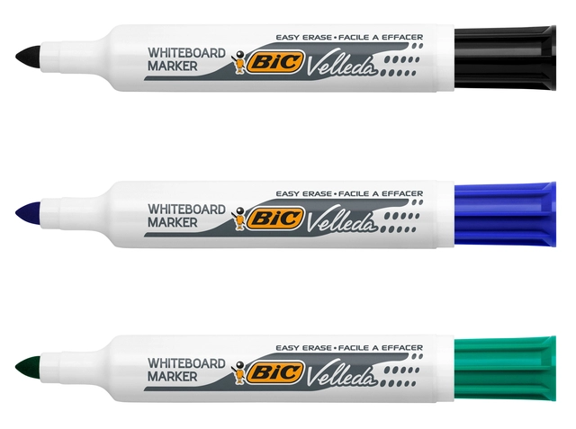 Een Viltstift Bic Velleda 1711 whiteboard rond large groen koop je bij Hoekmankantoorartikelen.nl