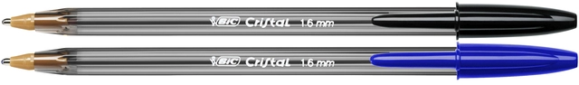 Een Balpen Bic Cristal large zwart koop je bij VHK Kantoorartikelen