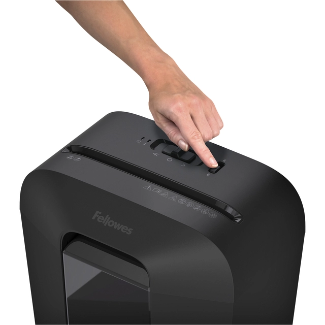 Een Papiervernietiger Fellowes Powershred LX70 snippers 4x40mm zwart koop je bij VHK Kantoorartikelen