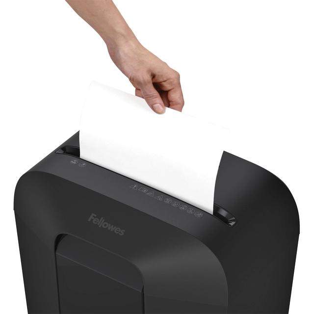 Een Papiervernietiger Fellowes Powershred LX41 snippers 4x12mm zwart koop je bij VHK Kantoorartikelen