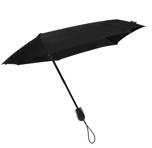 Een Paraplu STORMaxi® opvouwbaar Ø 90cm handmatige sluiting windproof zwart koop je bij Hoekmankantoorartikelen.nl