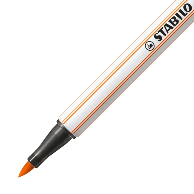 Een Brushstift STABILO Pen 568/30 bleek vermiljoen koop je bij Hoekmankantoorartikelen.nl