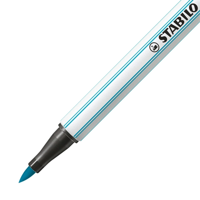 Een Brushstift STABILO Pen 568/31 lichtblauw koop je bij VHK Kantoorartikelen