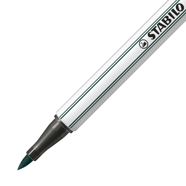 Een Brushstift STABILO Pen 568/63 aardegroen koop je bij VHK Kantoorartikelen