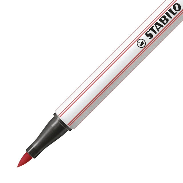 Een Brushstift STABILO Pen 568/47 roestig rood koop je bij VHK Kantoorartikelen