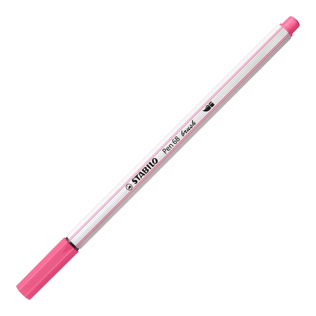 Een Brushstift STABILO Pen 568/29 roze koop je bij Hoekmankantoorartikelen.nl