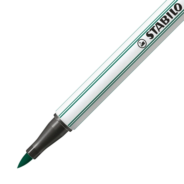 Een Brushstift STABILO Pen 568/53 turquoisegroen koop je bij Hoekmankantoorartikelen.nl