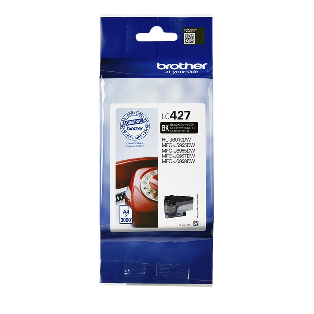 Een Inktcartridge Brother LC-427BK zwart koop je bij VHK Kantoorartikelen