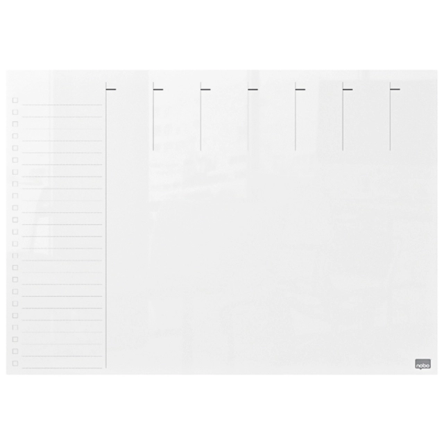 Een Weekplanner Nobo transparant acryl A4 koop je bij VHK Kantoorartikelen