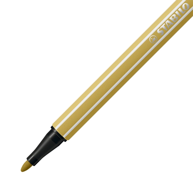 Een Viltstift STABILO Pen 68/66 medium khaki koop je bij VHK Kantoorartikelen