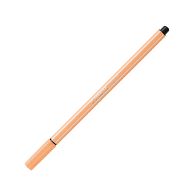 Een Viltstift STABILO Pen 68/25 medium pastel oranje koop je bij Hoekmankantoorartikelen.nl