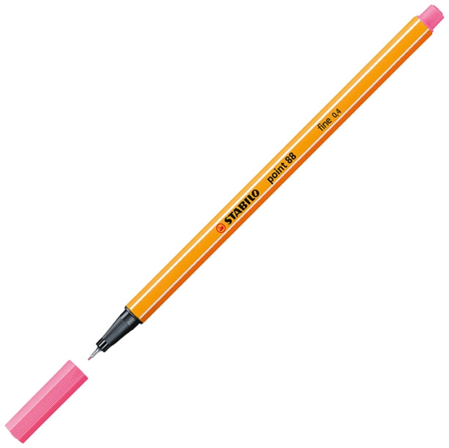 Een Fineliner STABILO point 88/29 fijn roze koop je bij VHK Kantoorartikelen