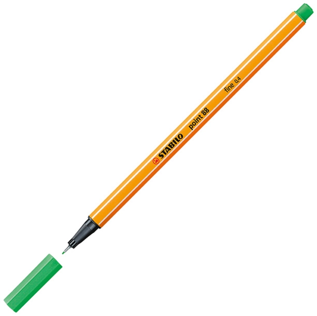 Een Fineliner STABILO point 88/16 fijn licht smaragdgroen koop je bij VHK Kantoorartikelen