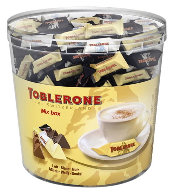 Een Chocolade Toblerone mini's mix koop je bij VHK Kantoorartikelen