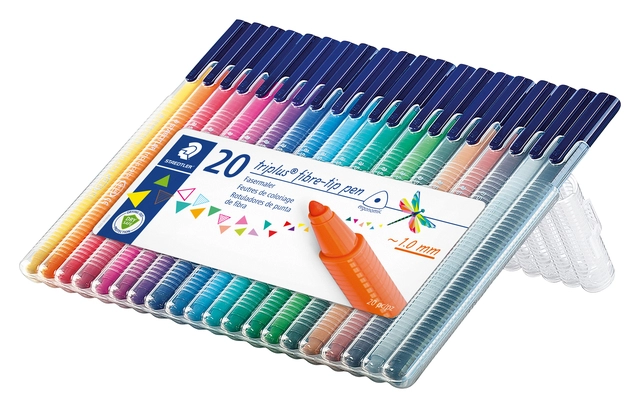 Een Kleurstift Staedtler 323 Triplus color à 20 kleuren koop je bij VHK Kantoorartikelen