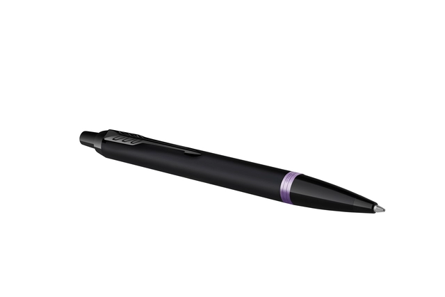 Een Balpen Parker IM black purple vibrant ring medium koop je bij VHK Kantoorartikelen