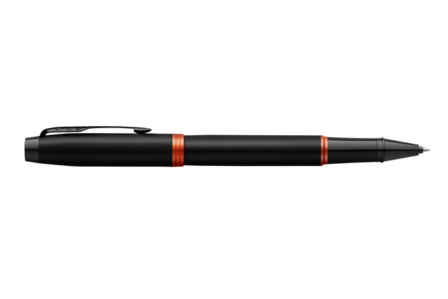 Een Rollerpen Parker IM black orange vibrant ring fijn koop je bij VHK Kantoorartikelen