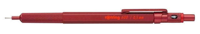 Een Vulpotlood rOtring 600 0,5mm rood koop je bij VHK Kantoorartikelen