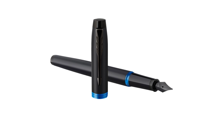 Een Vulpen Parker IM black blue vibrant ring fijn koop je bij VHK Kantoorartikelen