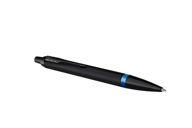 Een Balpen Parker IM black blue vibrant ring medium koop je bij VHK Kantoorartikelen