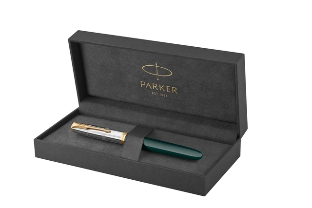 Een Vulpen Parker 51 Premium forest green GT fijn koop je bij VHK Kantoorartikelen