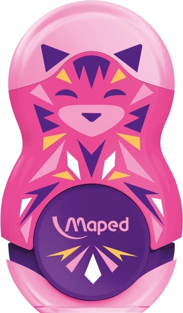 Een Puntenslijper Maped Mini Cute Loopy 1gaats met gum display á 24 stuks assorti koop je bij VHK Kantoorartikelen