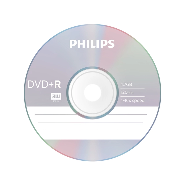 Een DVD+R Philips 4.7GB 16x SP 10 stuks koop je bij Hoekmankantoorartikelen.nl