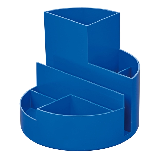 Een Pennenkoker MAUL roundbox Blauwe Engel recycled 6 vaks blauw koop je bij VHK Kantoorartikelen